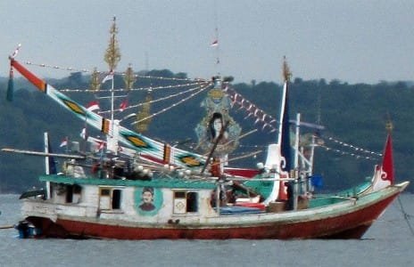 Fishing boat at Jimbaran Bay