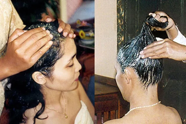 hair cream bath