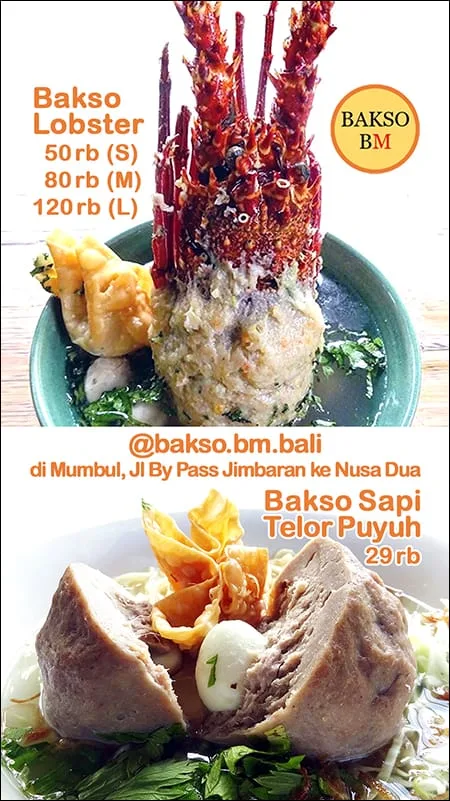bakso jimbaran Bakso Lobster Jimbaran