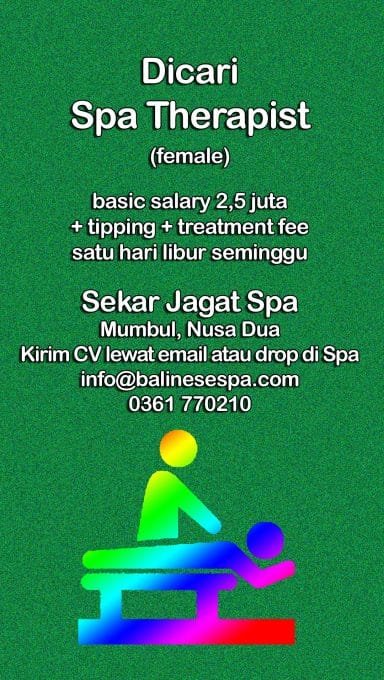 lowongan spa nusa dua